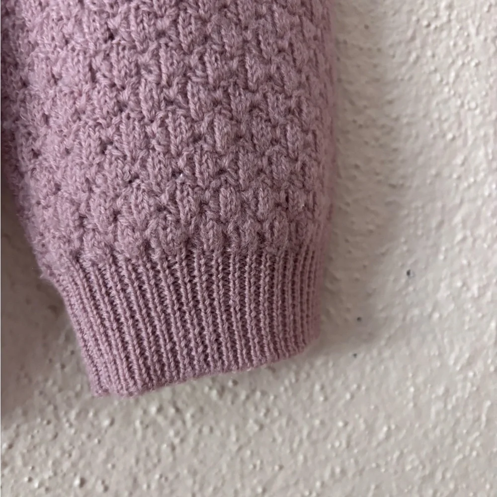 Marc Jacobs Dusty Rose Cropped Wool  Cardigan Embellished Small - Picture 6 of 13